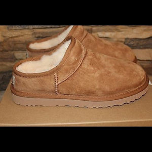 NEW UGG Australia Classic Suede Slippers CHESTNUT